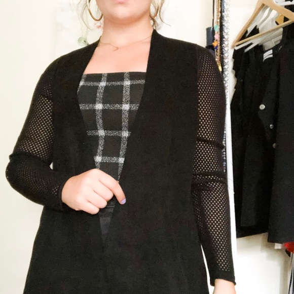 Black suede cardigan - Picture 2 of 4